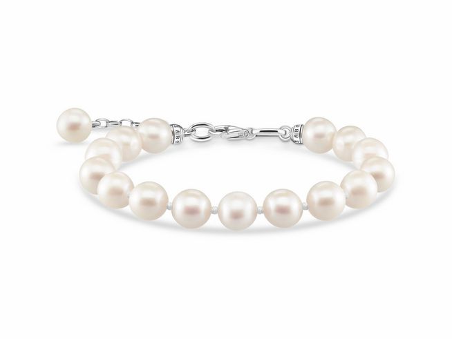 Thomas Sabo Armband A2046-082-14-L19V Sterling Silber - Zuchtperle - 19 cm verstellbar