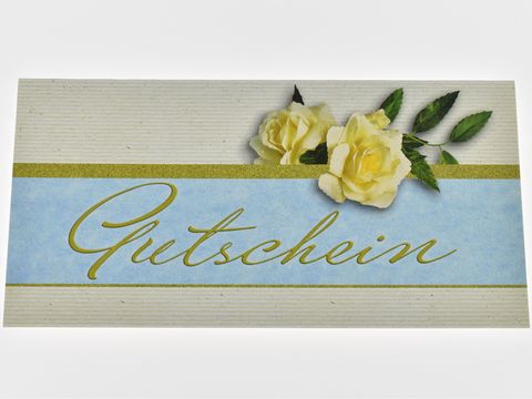 Gutscheinkarte - Rosen