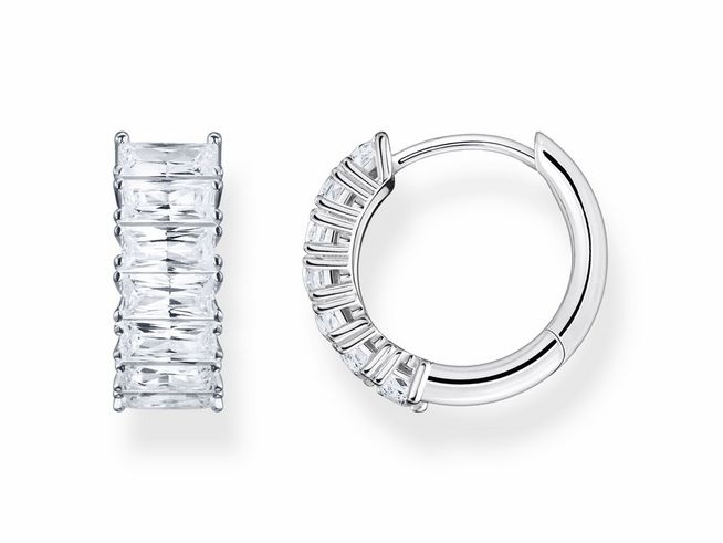 Thomas Sabo Creolen CR667-051-14 Sterling Silber + Zirkonia weiß