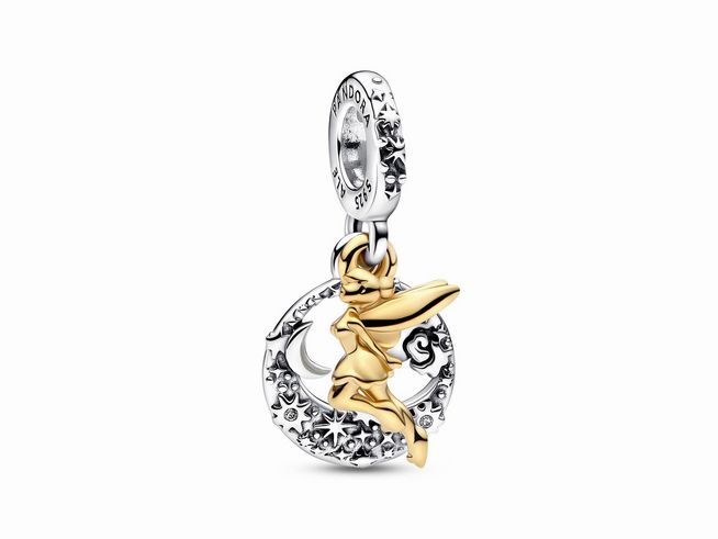 Pandora Disney Charm Anhänger 762517C01 Tinker Bell Himmlische Nacht - Silber & Gelbgold Vergoldung