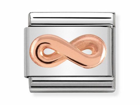 Nomination - 430106 03 - Unendlichkeit - SYMBOLE RELIEF - Roségold Classic