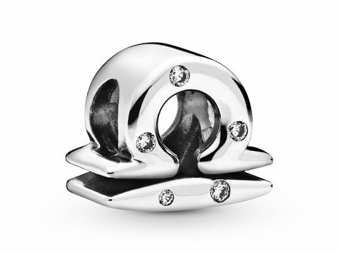 Pandora 798424C01 - Sternzeichen - Libra - Waage Sterling Silber Charm + Zirkonia