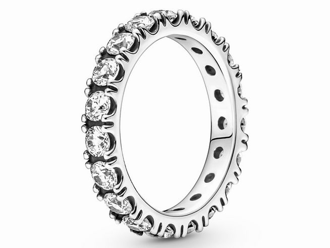 Pandora Ring 190050C01-58 - Eternity - Sterling Silber - Zirkonia - klar - Gr. 58