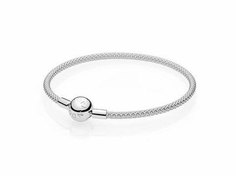 PANDORA - 596543-21 - Mesh Armband - Silber - 21 cm