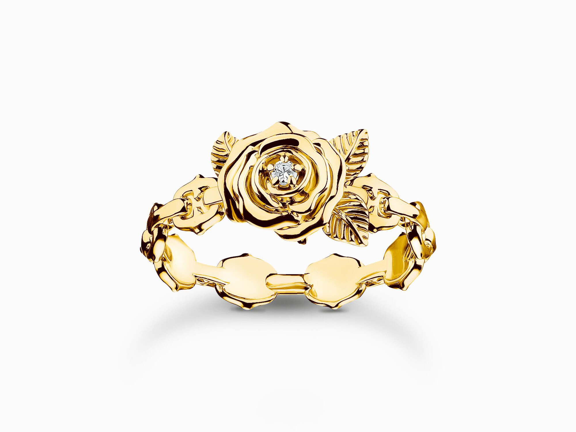 Thomas Sabo TR2482-414-39-60 Rose True Romance Ring - Silber + 750er Vergoldung + Zirkonia - Gr. 60 