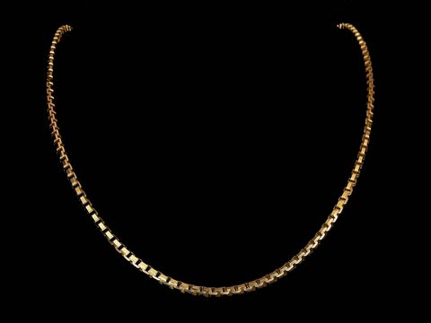 Lange Kette XXL vergoldet - Venezia Kette - 3 x 3 mm - 85 cm