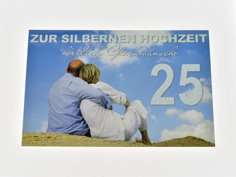 Hochzeitskarte - Paar am Strand