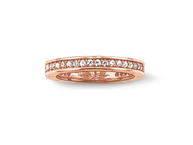 Thomas Sabo Ring TR1700-416-14-56 Silber - verg. Roségold - Zirkonia - Gr. 56