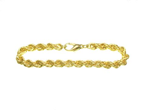 Kordel Muster Armband Gold 333 - 19 cm 6,3 x 6,3 mm