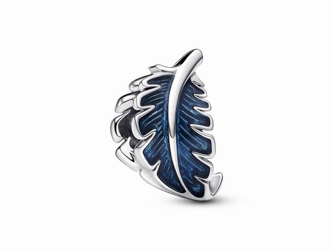 Pandora Charm 792576C01 - Federanhänger - Silber - Blau