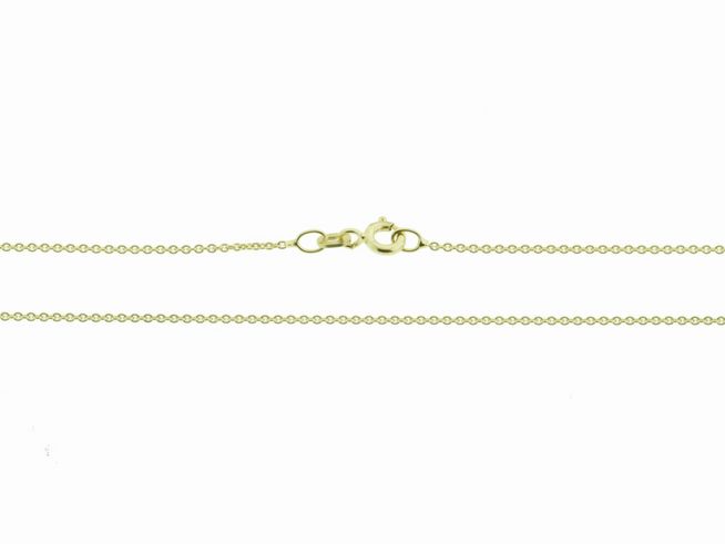 Kette Ankerkette rund - Gold 585 - 42 cm - fein