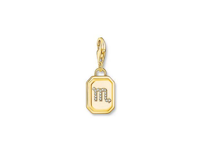 Thomas Sabo 2160-414-39 Charm-Anhänger - Sternzeichen Skorpion - Silber Gelbgold verg. & Zirkonia