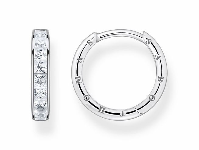 Thomas Sabo Creolen CR668-051-14 Sterling Silber + Zirkonia weiß