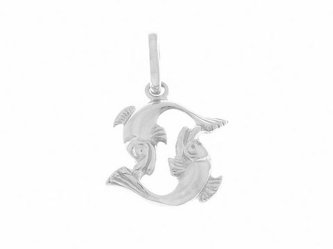 Fisch - Sternzeichen - 925 Sterling Silber rhodiniert