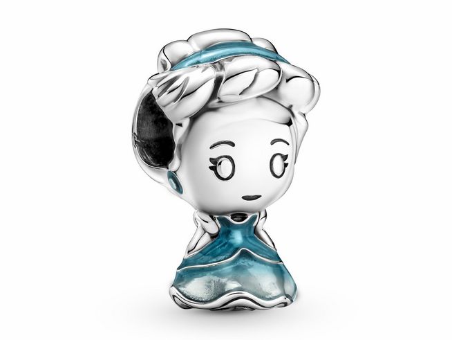 Pandora Silber Disney Cinderella 799509C01 Silber charm - Emaille - Blau