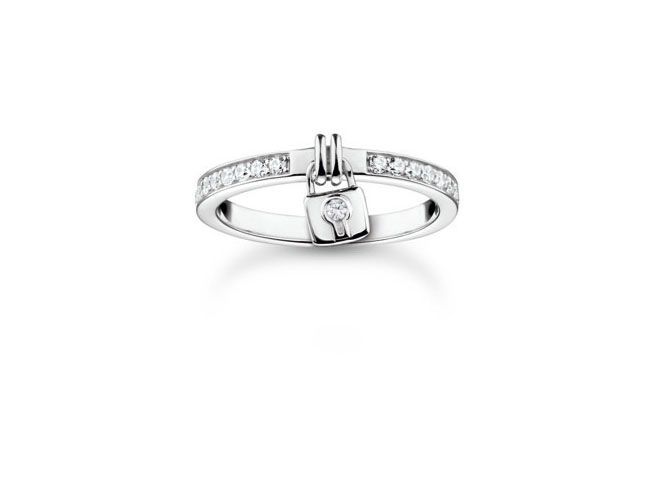 Thomas Sabo Ring - TR2371-051-14-56 - Sterling Silber - Zirkonia - weiß - Gr. 56