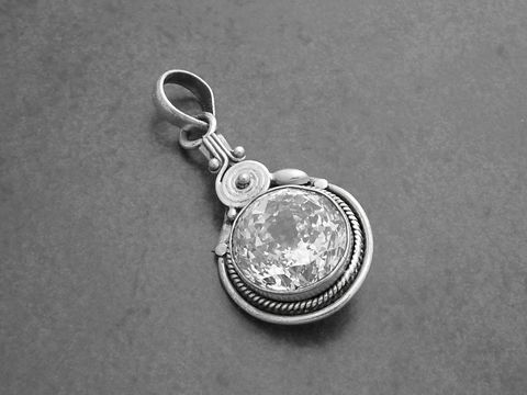 Zirkonia - 925 Sterling Silber Anhänger -ZAUBERHAFT-