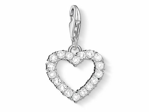 Thomas Sabo - 1482-051-14 - Charm-Anhänger -Zirkonia-Herz- Silber