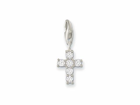 Thomas Sabo - Kreuz - charms Anhänger - 0054-051-14 - Silber + Zirkonia