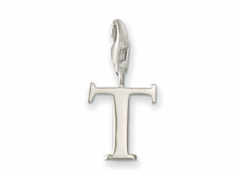 Thomas Sabo - T - Buchstaben charms Anhänger - 0194-001-12 - Silber