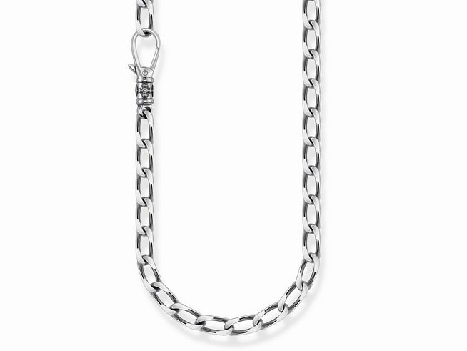 Thomas Sabo KE2081-637-21-L55 Kette - Facettierte Panzerkette - Silber gesch. - 55 cm