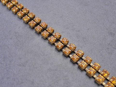 Strass Armband - verführerisch - orange - Strassschmuck - 19,5-21,5 cm