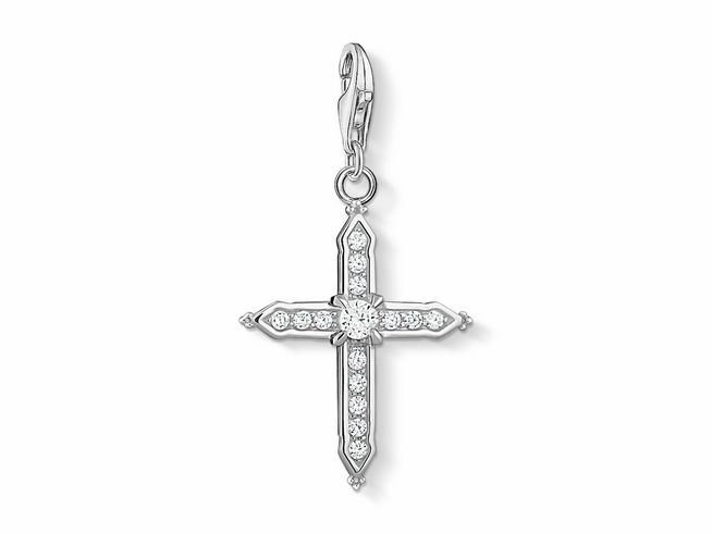 Thomas Sabo 1732-051-14 - Charm-Anhänger Kreuz - Sterling Silber + Zirkonia - Kreuz