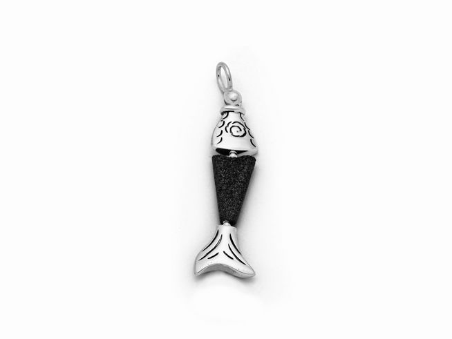 DUR Anhänger Fisch Sprotte - P3537 - Sterling Silber -