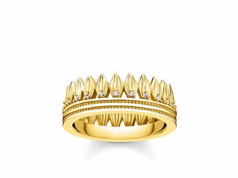 Thomas Sabo TR2282-414-14-56 Ring - Silber Gelbgold - weiß - Gr. 56