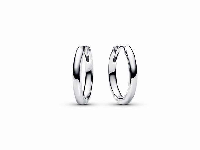 Pandora 293355C00 Pandora 18 mm Charm-Ohrringe - Sterling Silber