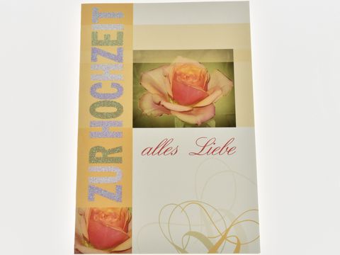 Hochzeitskarte - Rose