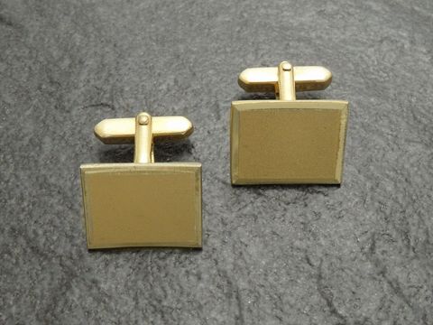 Manschettenknöpfe satiniert - vergoldet - satiniert - cufflinks