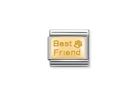 NOMINATION Classic - Gold  030121 50 - Best friend mit Fußabdruck
