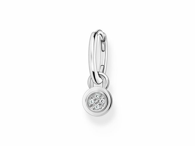 Thomas Sabo CR720-051-21 Einzel Creole mit Anhänger - Creole - Silber & Zirkonia