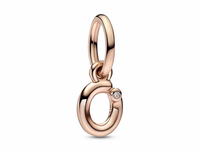 Pandora Charm 782468C01 - Buchstabe O - Roségold Vergoldung - Zirkonia