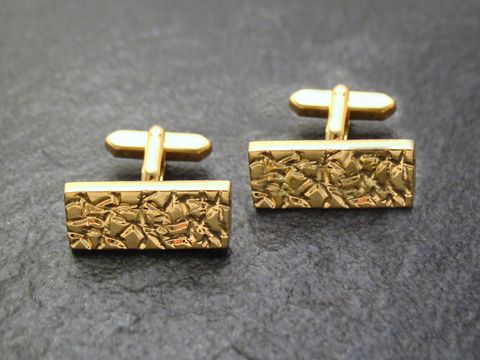 Manschettenknöpfe charmant - vergoldet - Design - cufflinks