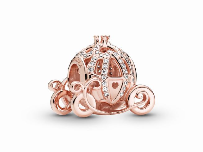 Pandora Disney - Charm - Kutsche Cinderella Pumpkin Coach - Silber - Roségold - 789189C01 - Zirkonia