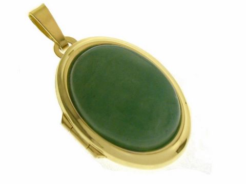 Aventurin Medaillon - Cabochon - Gold 750