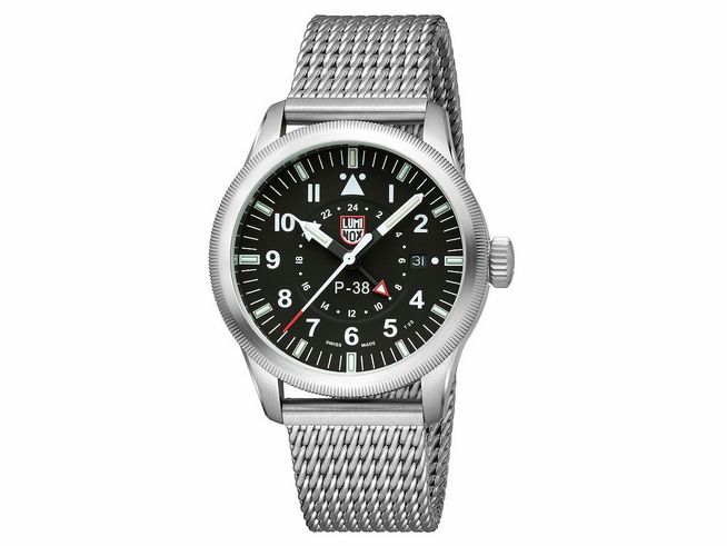 Luminox XA.9522 P-38 LIGHTNING GMT 9520 SERIES Uhr - Air 42 mm - Silber-Edelstahl - Schwarz