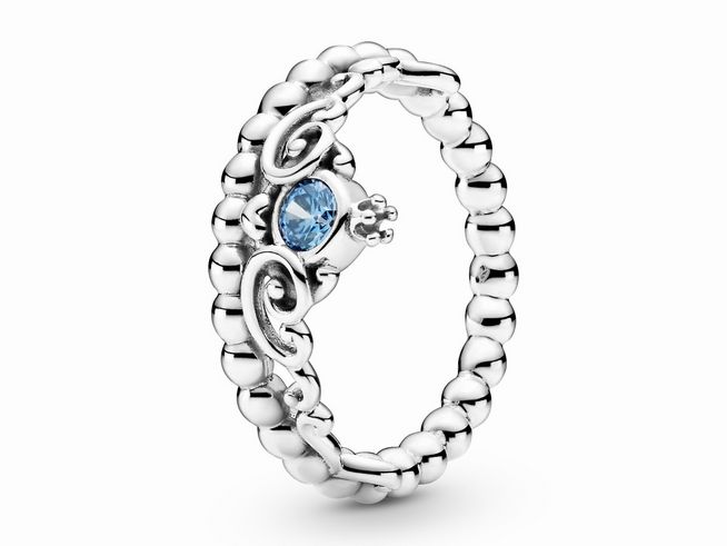 Pandora Disney - Ring - Disney Cinderella Blue Tiara - Silber - 199191C01-54 - Gr. 54 - Zirkonia