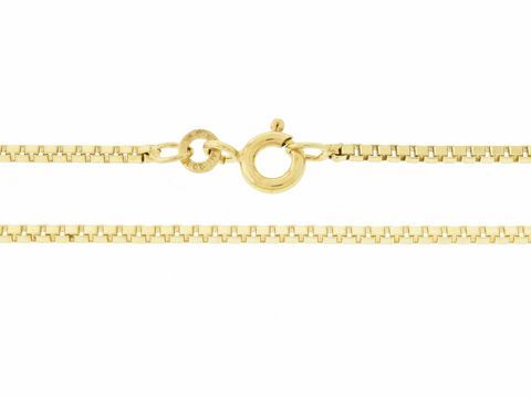 Veneziakette 585 Gold - 90 cm - 1,2 x 1,2 mm - Federring