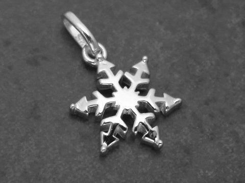 Schneeflocke Silber Anhänger - Sterling Silber