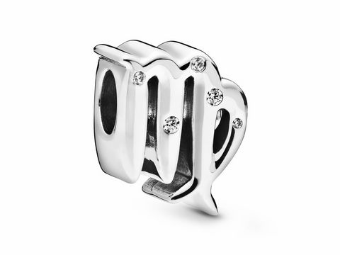 Pandora 798417C01 - Sternzeichen - Virgo - Jungfrau Sterling Silber Charm + Zirkonia