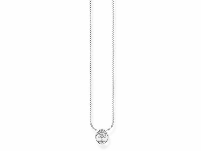 Thomas Sabo Charming Kette KE2126-051-14-L45V Sterling Silber + Zirkonia - weiß 40-45 cm