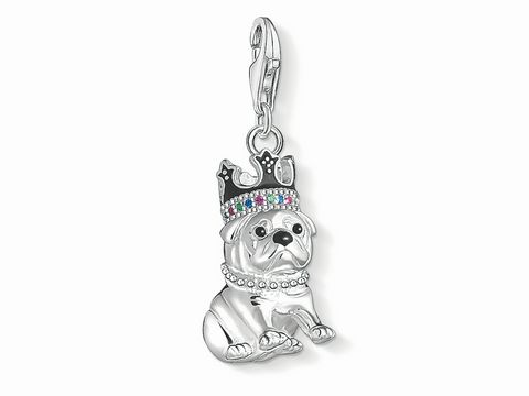 Thomas Sabo - 1510-497-21 Charm-Anhänger Mops mit Krone - Silber