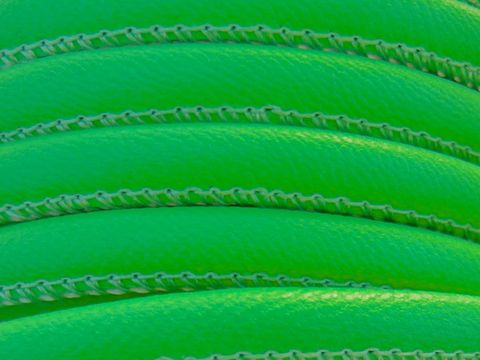 Nappaleder - Neongrün - 100 cm - 6 mm - Silber Bajonett - neon green