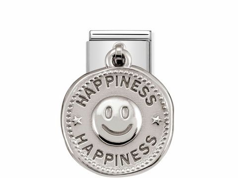 NOMINATION 331804 05 - CLASSIC Silver Shine Wishes - HAPPINESS