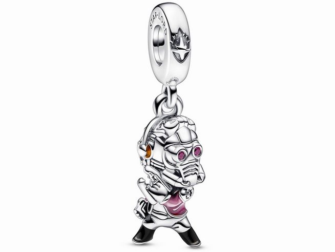 Pandora Charm Anhänger 792562C01 Marvel Star Lord Anhänger - Silber - Zirkonia Mehrfarbig