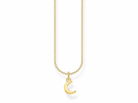 Thomas Sabo Charming Collection - KE2051-413-39-L45v - Mond - Kette mit Anhänger - 38-40-42-45 cm - Silber - Gelbgold - Gelb