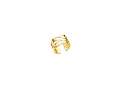 Ein eleganter Ring von Les Georgettes in Gold mit einem modernen Design. Der Ring hat eine Breite von 12 mm und ist in den Größen 52-54 erhältlich. Ideal für stilvolle Akzente.